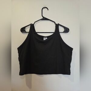 PINK Victoria's Secret Ribbed Crop With Built In Bra